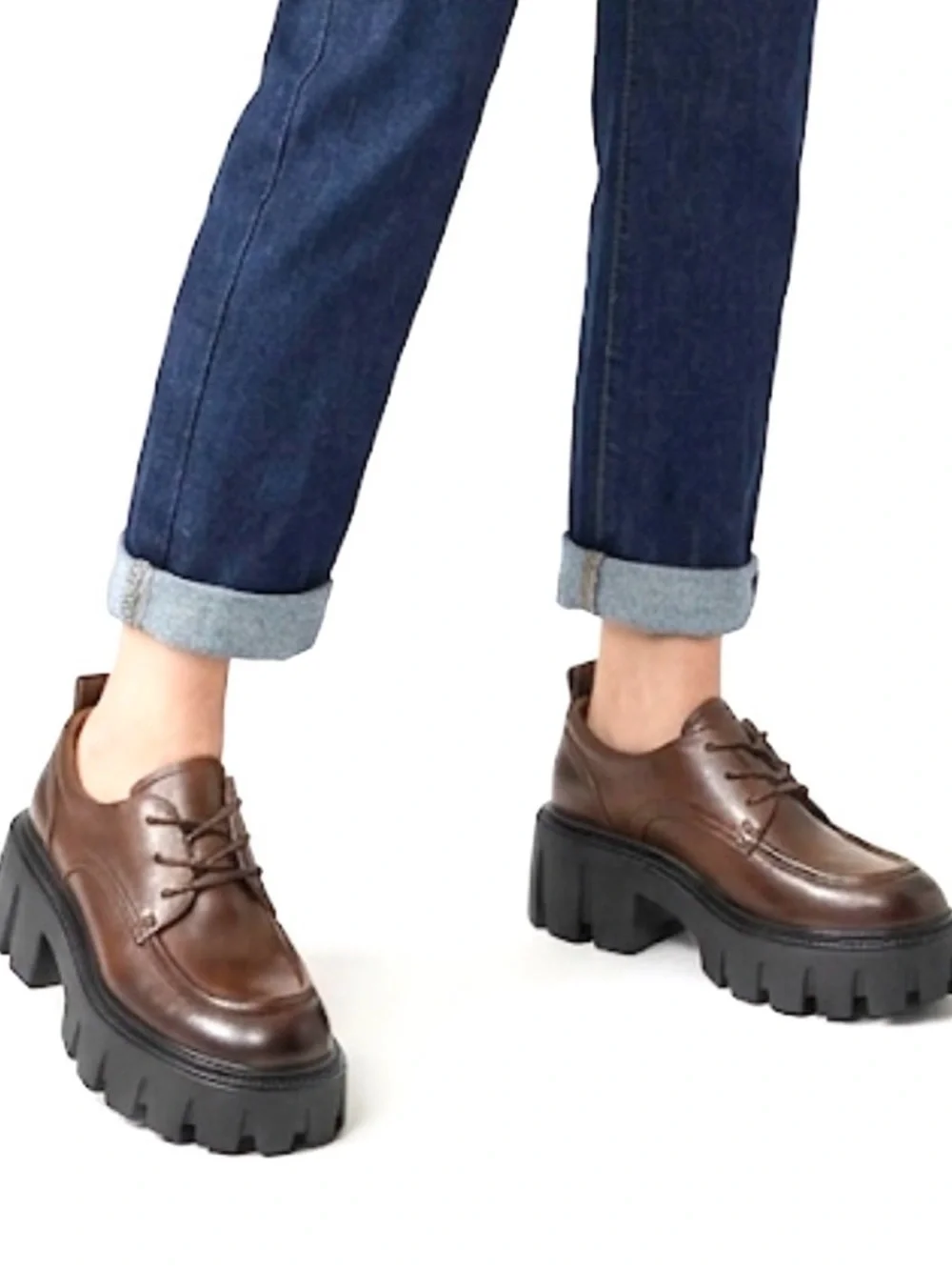Beau Today Women’s Platform Brown Oxford Shoes  6.5 NEW IN BOX